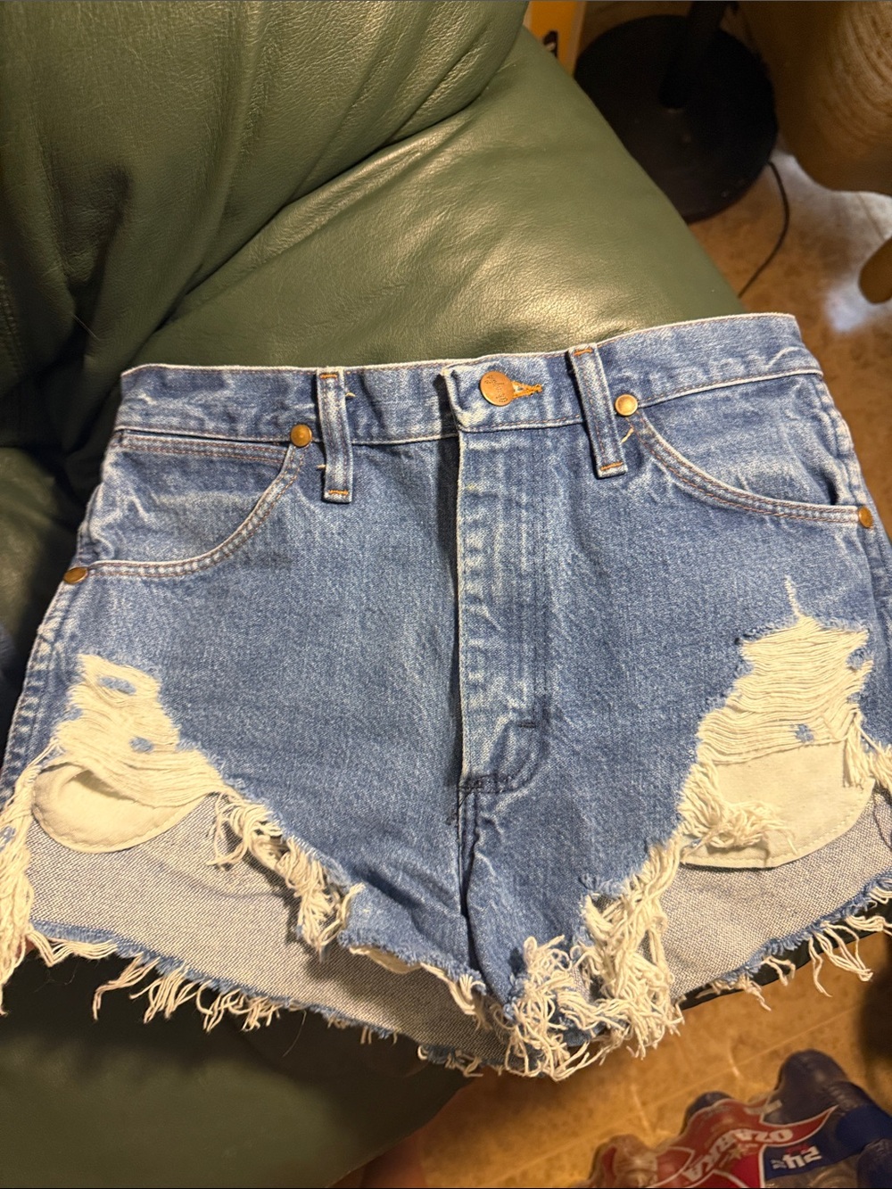 Furst of a Kind Reworked Vintage Wrangler Denim Shorts